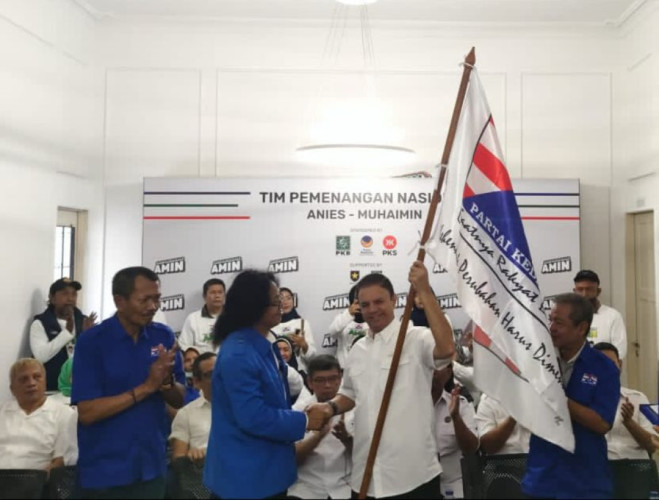 Partai Kedaulatan Deklarasi Dukungan ke Anies-Muhaimin di Pilpres 2024