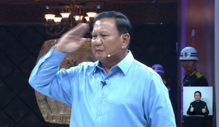 Paparkan Visi Misi, Prabowo: Sejak Muda Saya Telah Mengangkat Sumpah Bela Pancasila dan UUD 1945
