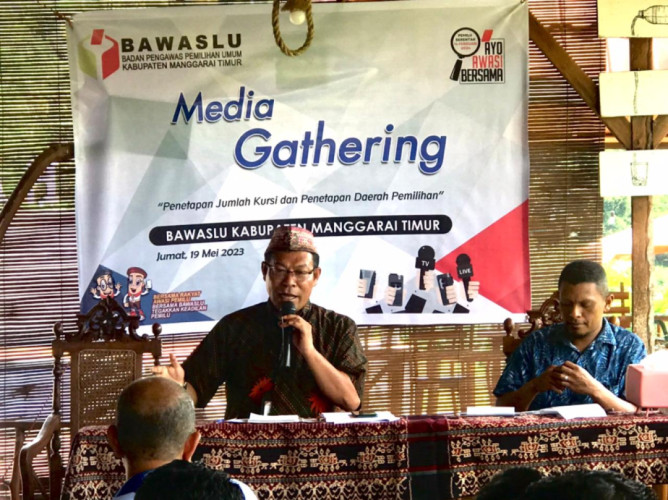 KPU dan Bawaslu Mangggarai Timur Gelar Media Gathering, Harapkan Pers Turut Sukseskan Pemilu 2024