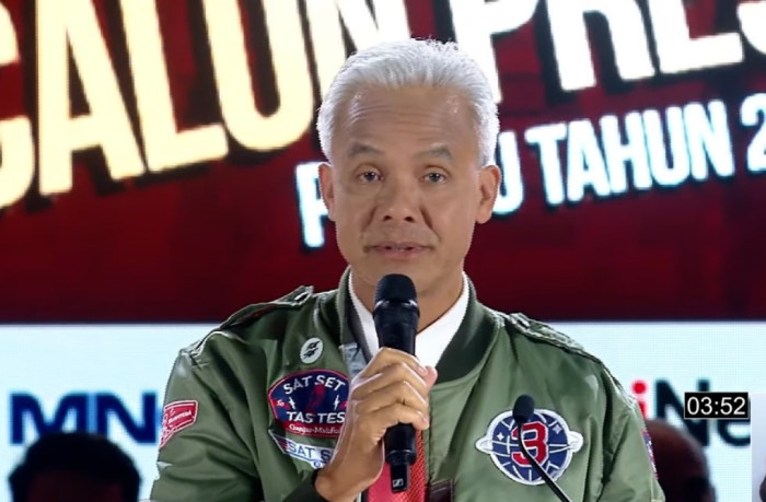 Ganjar Sampaikan Visi Misi, Perkuat Bidang Pertahanan dan UMKM