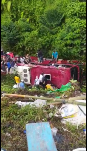 Polisi Tangguhkan Penahanan Sopir Bus Pariwisata Masuk dalam Sungai di Objek Wisata Guci