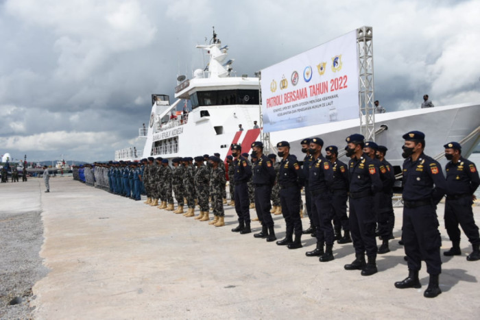 Kepala Bakamla RI Resmi Buka Patroli Bersama Keamanan dan Keselamatan Laut Nasional 2022