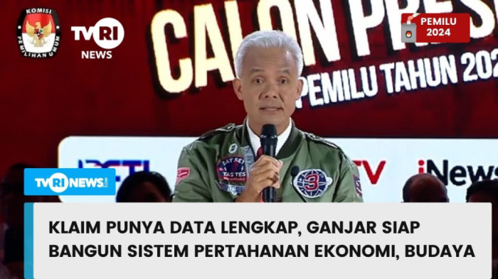 Klaim Punya Data Lengkap, Ganjar Siap Bangun Sistem Pertahanan Ekonomi, Budaya