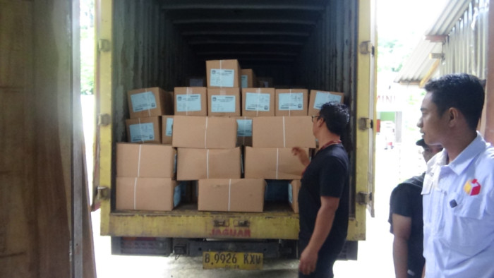 KIP Simeulue Terima Logistik Pemilu Surat Suara