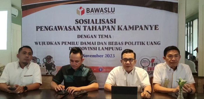Bawaslu Lampung Perketat Pengawasan Konten Internet Jelang Pemilu 2024