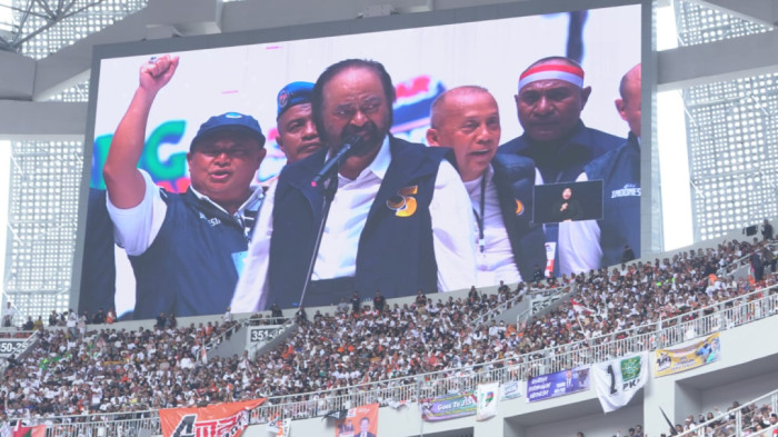 Pendukung AMIN Membludak, Surya Paloh: Itu Pertanda Baik