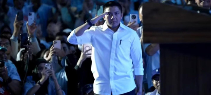 Pidato Capres Prabowo Singgung Viralnya Mayor Tedi: Untung Dia Masih Aktif Kalo Ga, Dia yang Nyapres