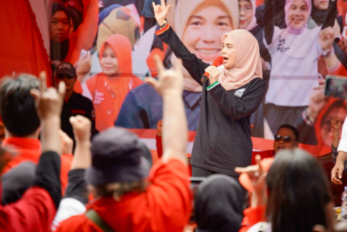 Safari Politik di Cilegon, Atikoh Ganjar: Setiap Suara di TPS Tentukan Nasib Demokrasi ke Depan