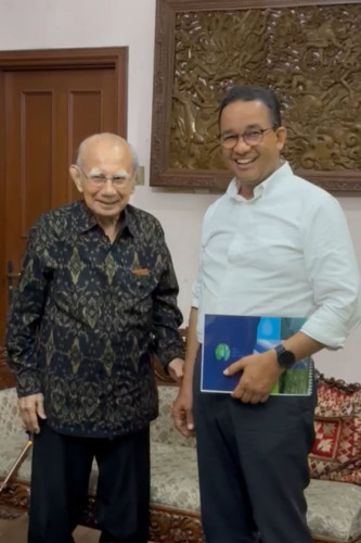 Anies Bertemu Dengan Emil Salim, Sudirman Said: Semoga Pertemuan Ini Mampu Mendorong Semangat Etika Politik