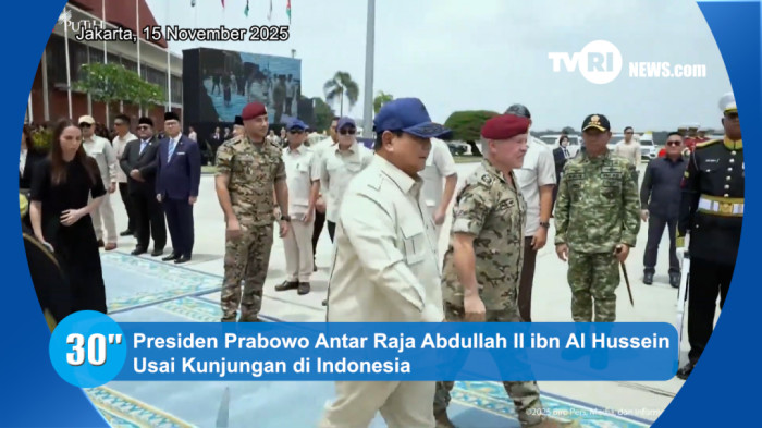 Presiden Prabowo Antar Raja Abdullah II ibn Al Hussein Usai Kunjungan ...