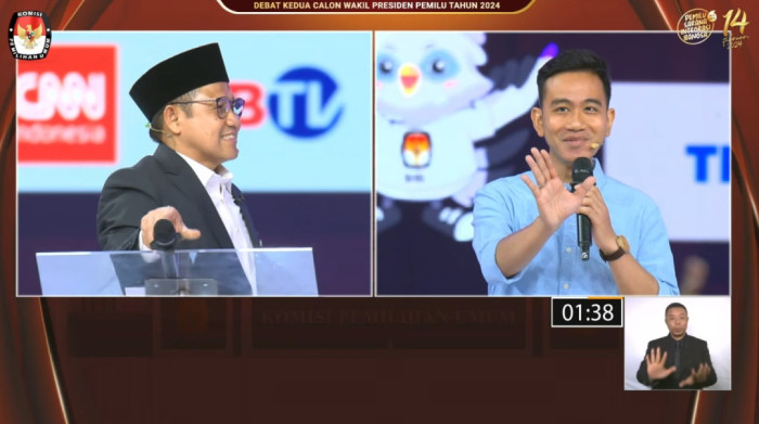 Momen Mic Cak Imin Jatuh: Gibran Terdiam, Penonton Lepas Tawa