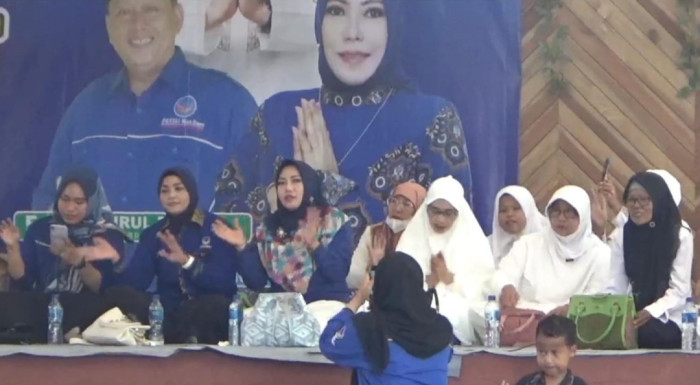 Muslimat NU Jember Bersholawat Untuk Kemenangan Pasangan AMIN