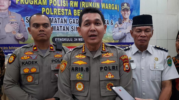 Jelang Pemilu, Polresta Sosialisasikan Fungsi Polisi RW di Dua Kecamatan Kota Bengkulu