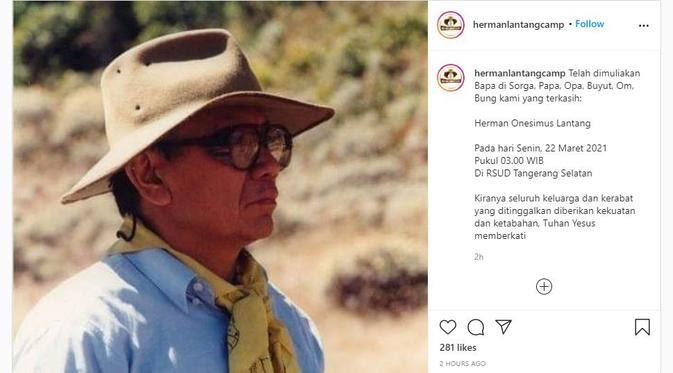 Sahabat Soe Hok Gie, Herman Lantang, Salah Satu Pendiri Mapala UI Meninggal