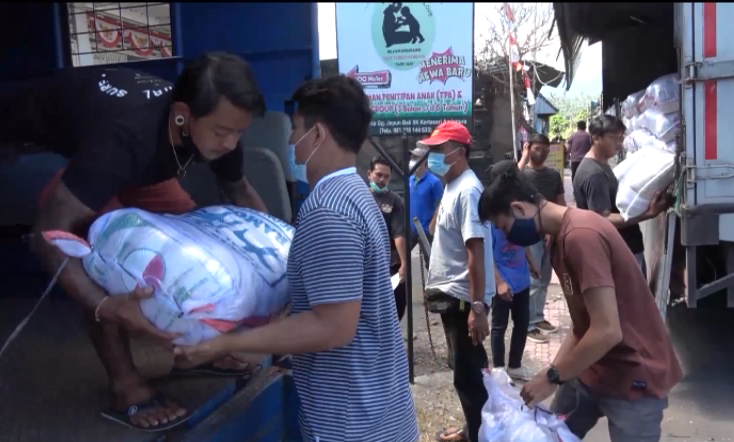 Bantuan Kemensos Tiba di Kabupaten Karangasem 