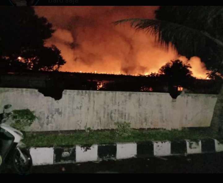 Asrama Brimob Kelapa Dua Depok Terbakar