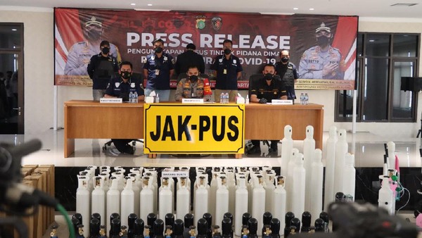 Polres Metro Jakarta Pusat Tangkap Penjual Tabung Gas Oksigen dengan Harga Dua Kali Lipat dari HET