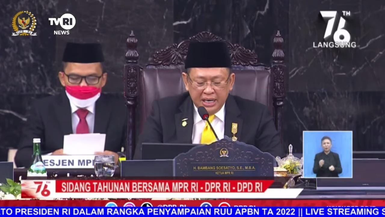 Bamsoet Singgung Penanganan Covid-19 di Sidang Tahunan
