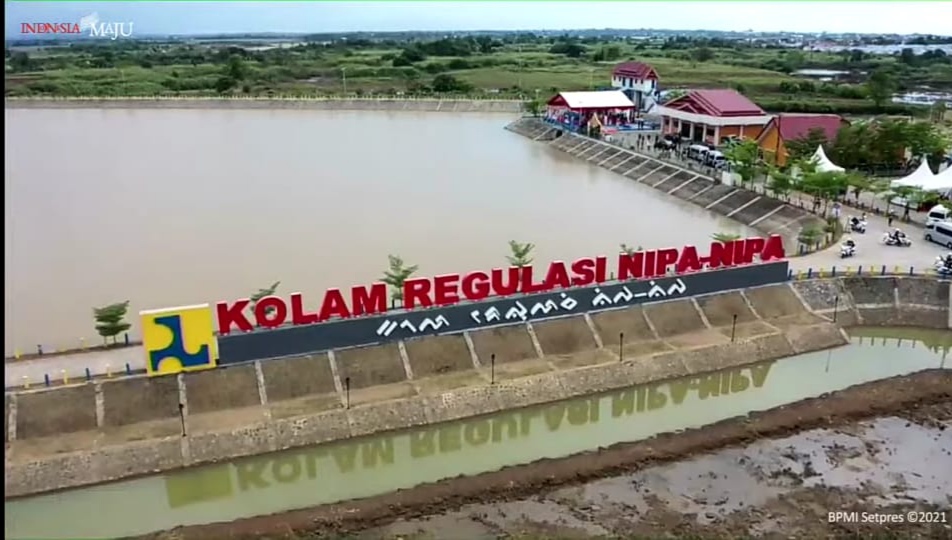 Kolam Regulasi Nipa-nipa Kurangi Banjir di Makassar Hingga 45 Persen