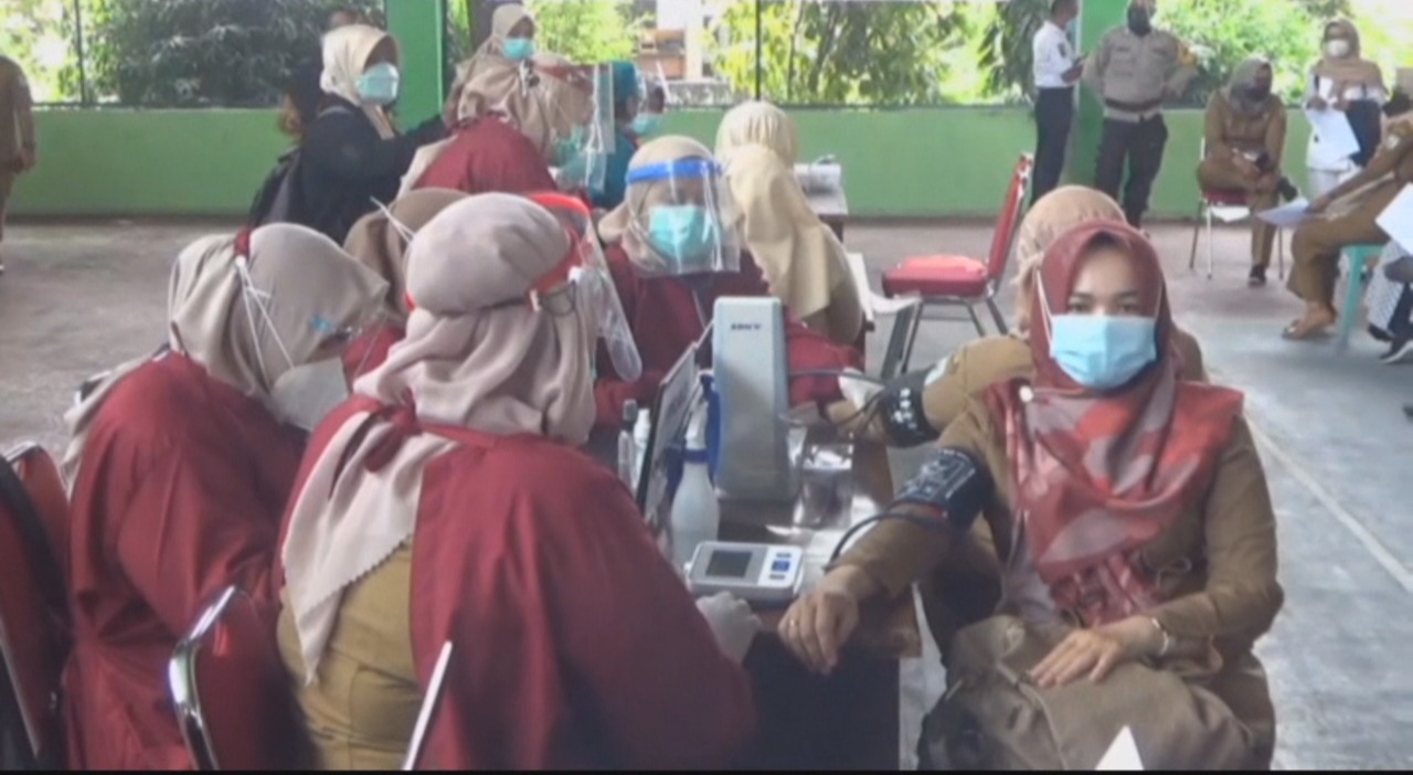 Vaksinasi Guru di Kota Jambi Sudah Mencapai 89 Persen