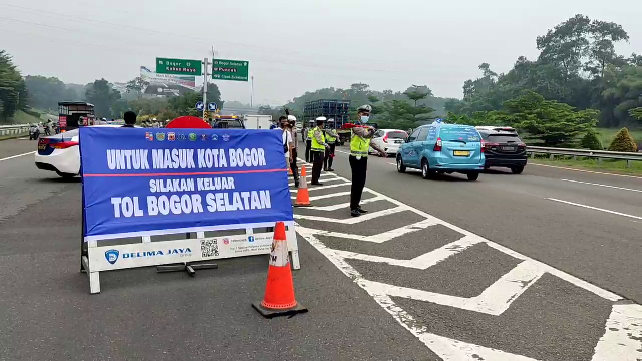 Pemerintah Kota Bogor Tutup Akses Tol dan Batasi Aktivitas Warga