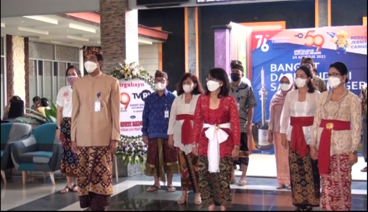 TVRI Bali Peringati HUT ke-59 TVRI Secara Sederhana