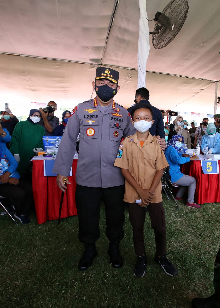 TNI-Polri Harapkan Vaksinasi Jatim Segera Capai 70 Persen