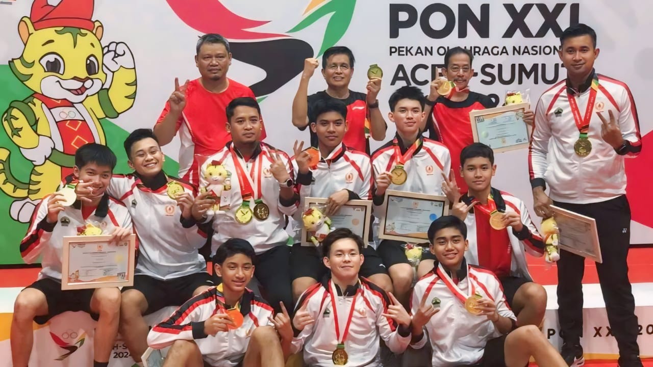 Tundukkan Jakarta, Jateng Kawinkan Medali Emas Nomor Beregu Bulutangkis PON XXI