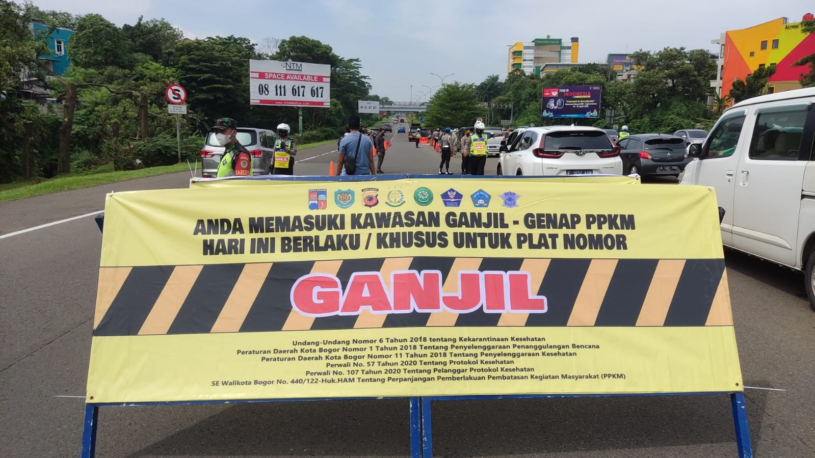 Kasus Harian Covid-19 Meningkat, Satgas Perketat Kendaraan Masuk ke Kota Bogor di Pintu Keluar Tol Jagorawi