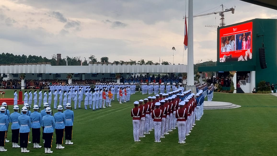 HUT ke-79 RI: Upacara Pengibaran Bendera di Istana Negara IKN Telah Dimulai, Begini Suasananya