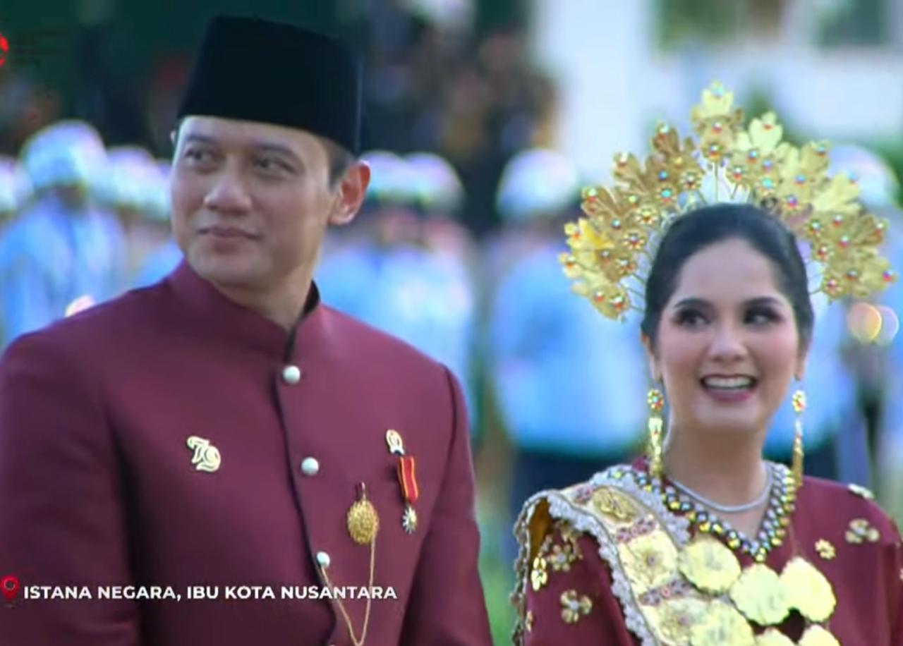 AHY-Annisa Pohan Raih Busana Terbaik pada Perayaan HUT ke-79 RI di IKN