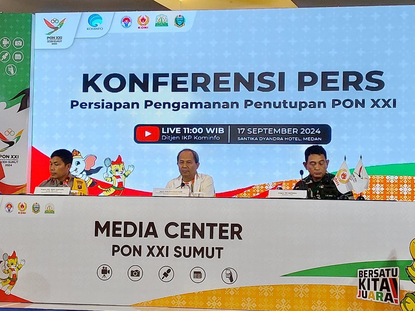 Ratusan Personel Berjaga untuk Pengamanan Penutupan PON 2024