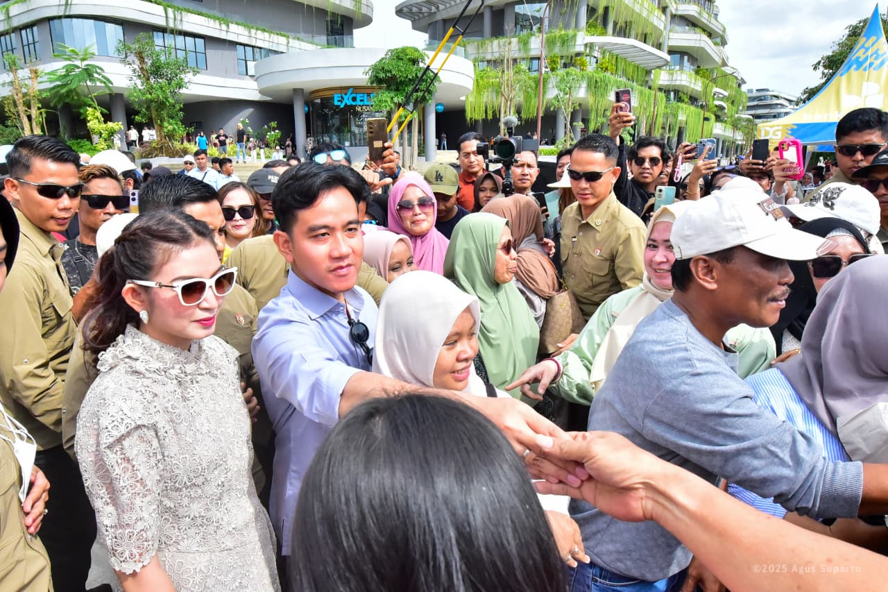 Wapres Gibran Sapa Ribuan Pengunjung IKN di Momen Libur Akhir Tahun