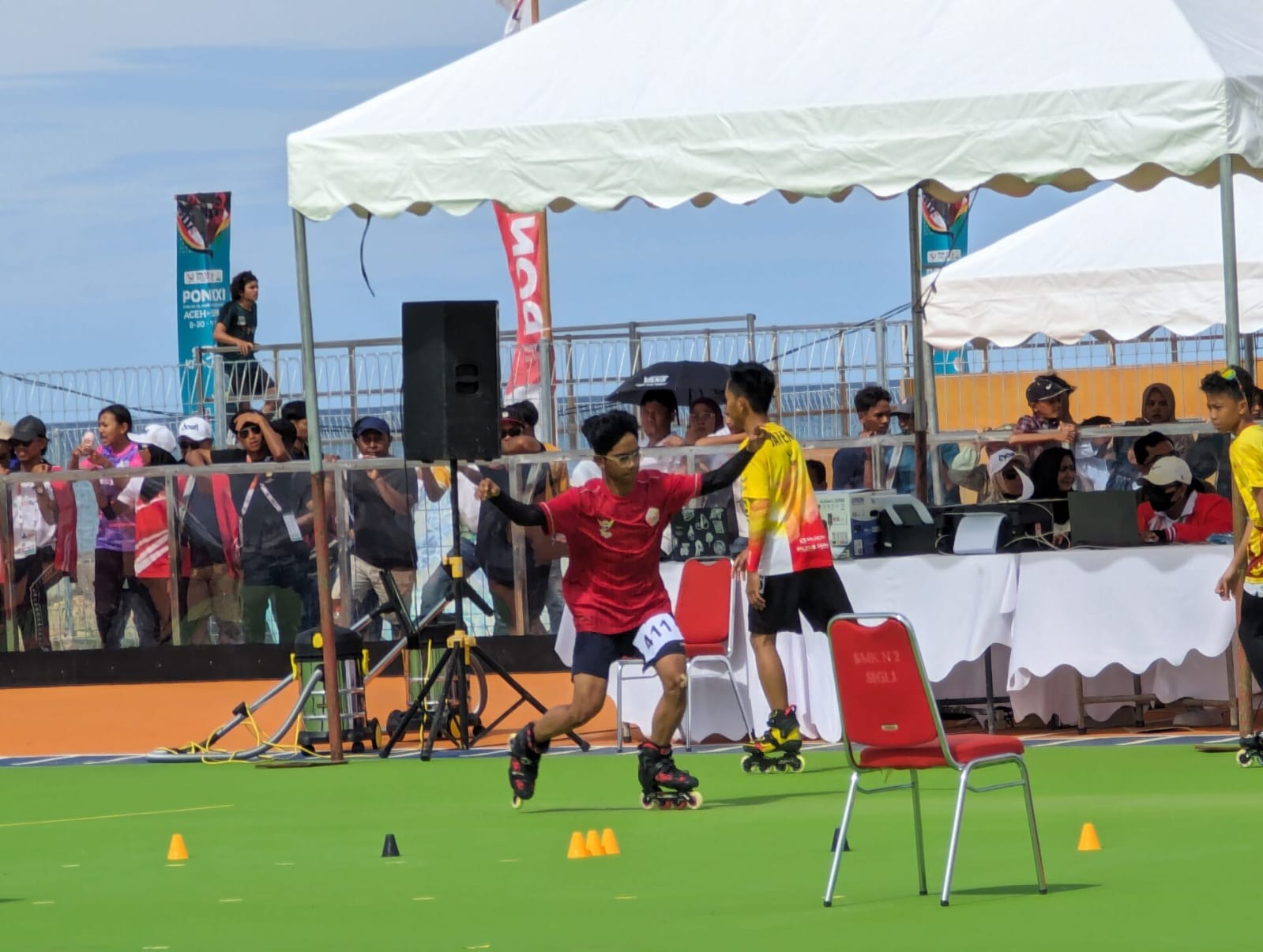 Aceh Melonjak ke Peringkat Kedua di Cabor Sepatu Roda PON XXI Aceh-Sumut