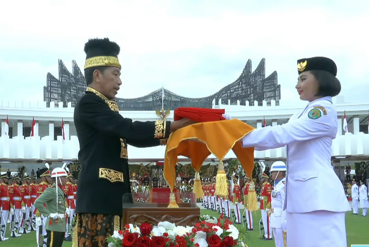 Presiden Jokowi Jadi Inspektur Upacara HUT ke-79 RI di IKN